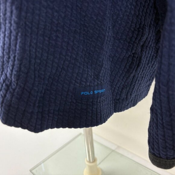Vintage 90s Polo Sport Ralph Lauren Sweatshirt Mens Size 2XL Blue Basic Thermal - Picture 3 of 5